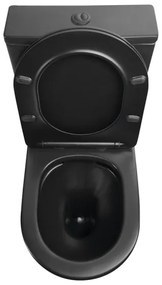 Sapho - PACO kompakt WC, kerámia/fekete