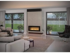 InFire - Beépített BIO kandalló 49x120 cm 3kW fekete