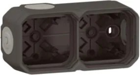 Legrand Új Plexo Antracit falra szerelhető dupla légmentesen záródó doboz N/t IP55