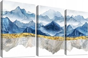 Vászonkép Triptichon Hegyi tájkép 40x60 cm 3 db