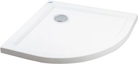 Coria || 90x90x5 cm íves, akril zuhanytálca szifonnal