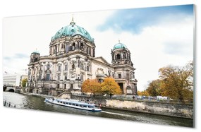 Akrilkép Németország Berlin Cathedral River 100x50 cm 2 fogas