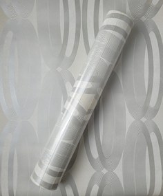 Fali tapéta, 3D hatás, geometria, ovális, 55217