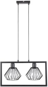 SIGMA LIGHTING 31616 SAGA Többágú Függesztett Lámpa Fekete E27 IP20