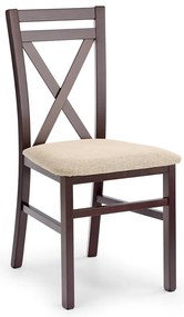 Darius étkezőszék, bézs / sötét dió