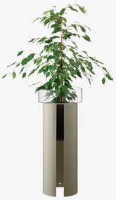LSA International Terrazza virágcserép, h 75 cm, Ø32 cm átlátszó/betonszürke - LSA nemzetközi