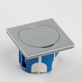 Brilagi - Kültéri beépített padló aljzat IP55 matt króm négyzet