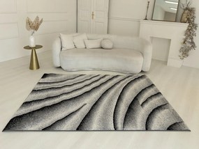 Nora 6033 szürke modern szőnyeg 80 cm-es szett