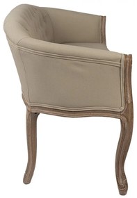 Clayre & Eef kétszemélyes vintage fa szófa – barna
