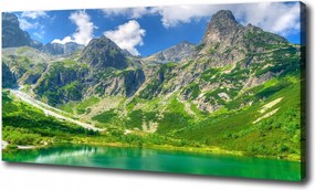 Vászonkép Tó a hegyekben 100x70 cm