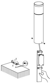 Eglo 94278 - BASALGO 1 kültéri LED lámpa 1xLED/3,7W/230V IP44