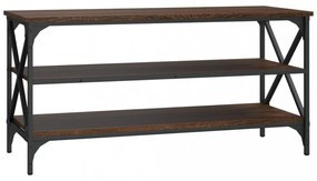 barna tölgyszínű szerelt fa TV-szekrény 100x40x50 cm
