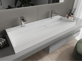 Mexen Ava pult feletti mosdó konglomerátumból 2/O 120 x 46 cm, fehér - 23011202