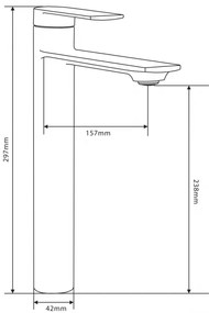 Mexen Zero R62 fürdőszett, fekete, 71113R62-70