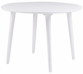 Lotte fehér kaucsukfa étkezőasztal, ⌀ 106 cm - Rowico