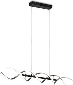 TRIO 341810205 SEQUENCE Modern Led Függesztett Lámpa Fekete, Ezüst LED IP20