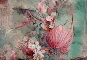 Flizelin fotótapéta Pasztell rózsák és virágok harmónia 254x184 +ragasztó