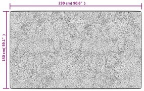 többszínű foltvarrott csúszásmentes mosható szőnyeg 150x230 cm