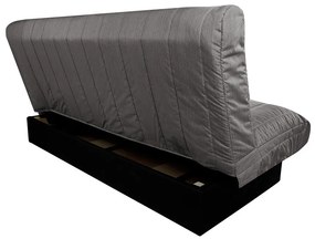 Click-Clack Felicity Kihúzható kanapé, 195x75x90 cm, térolóládával, textil huzat, sötétszürke