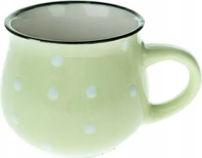 Kerámia pöttyös bögre 230 ml Zöld Ajándék