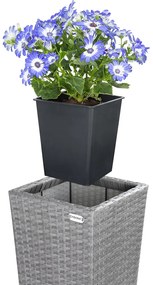 Casaria® 3 db virágcserép készlet - szürke