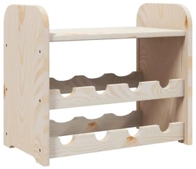 tömör fenyőfa bortartó állvány tetővel 43 x 25 x 37 cm