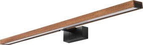 BRILAGI-LED Fürdőszobai tükörvilágítás 3 az 1-ben WOODY MIRROR LED/15W/230V 80 cm IP44 fekete/tölgy