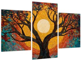 Kép - Nap az élet fájának koronájában (90x60 cm)