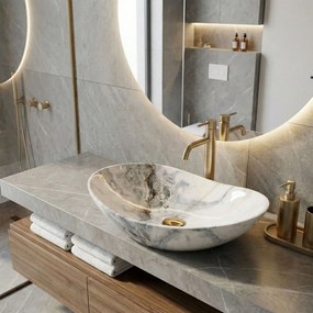 Rea Royal 60 mosdó, 62 x 36 cm, gránit kő utánzat, REA-U8596