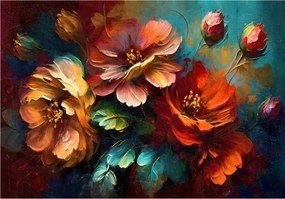 Tapéta Virágos festmény Art modern hálószoba nappali 300x210 +ragasztó