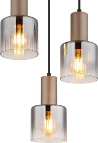 Globo 54318-3HR - Kábelcsillár WALTON 3xE27/40W/230V