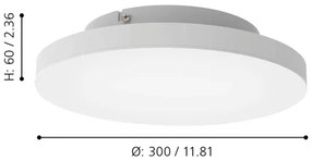 Eglo 900054 - LED RGBW Dimmelhető mennyezeti lámpa TURCONA-Z LED/15,7W/230V