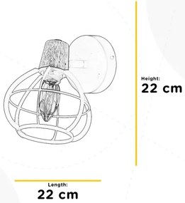ONLI - Fali spotlámpa GINGER 1xE14/6W/230V