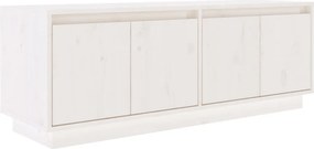 vidaXL fehér tömör fenyőfa TV-szekrény 110x34x40 cm