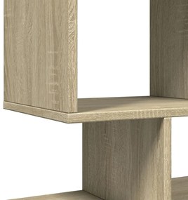 sonoma tölgy szerelt fa elválasztó könyvespolc 92x29x112 cm