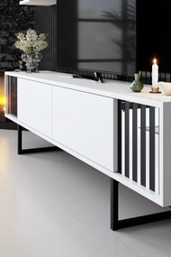 TV szekrény Chrome Line - White, Black