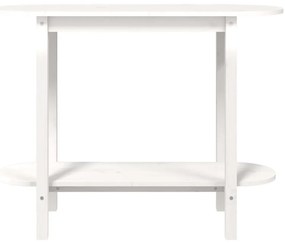 Fehér tömör fenyőfa tálalóasztal 110 x 40 x 80 cm