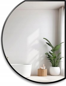 Odetta szabálytalan tükör fekete keretben 68x90 falra szerelhető