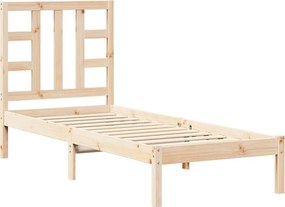 vidaXL Small Single tömör fa ágykeret 75 x 190 cm