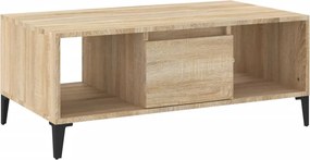 vidaXL sonoma tölgy színű szerelt fa dohányzóasztal 90 x 50 x 36,5 cm