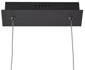Design függőlámpa fekete 110cm LED-del, 3 lépésben dimmelhető - Wokkel