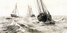 Poszter 91,3x44,5cm Båtrak és Szabadok