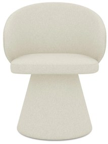 Krémszínű kárpitozott étkezőfotel Uala – Makamii
