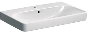 Geberit Smyle Square mosdó 75x48 cm fehér színben fényes felülettel középső nyílással 500.249.01.1