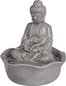 BALANCE kerámia asztali szökőkút Buddha, szürke