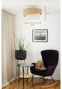 Brilagi SHINE lógó mennyezeti lámpa 1xE27/15W/230V, 50 cm, bézs/krém