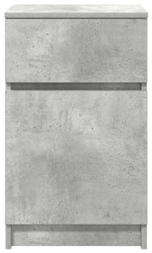 2 db betonszürke szerelt fa éjjeliszekrény 39x35x65 cm