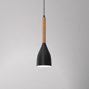 Csillár zsinóron MUZA NEW 1xE27/60W/230V fekete