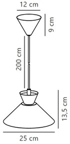 Nordlux - Csillár zsinóron DIAL 1xE27/40W/230V szürke