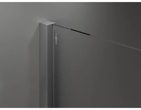 Mexen Velar Duo, tolózuhanyajtó nyitáshoz 180 cm, 8 mm átlátszó üveg, polírozott grafit, 871-180-000-02-95